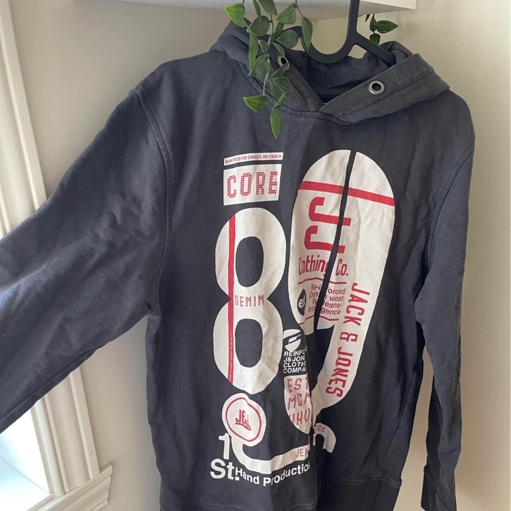 Jack&Jones dark grey hoodie - Picture 2 of 6